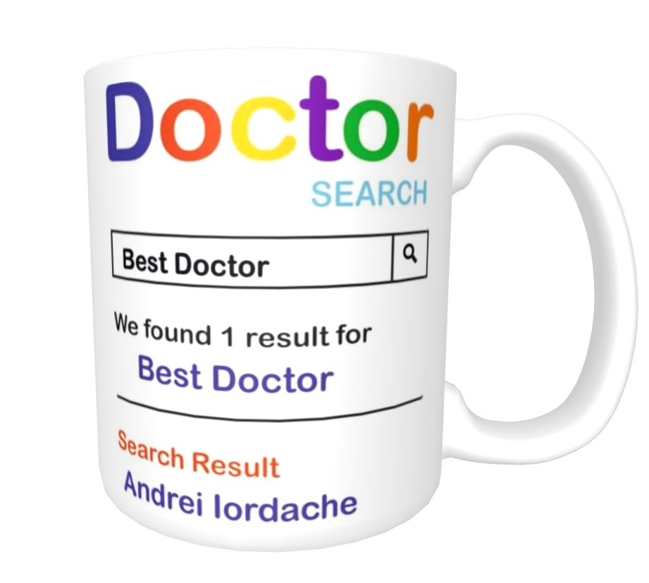 Cana personalizata pentru cadre medicale ”DOCTOR” cu mesaj si nume