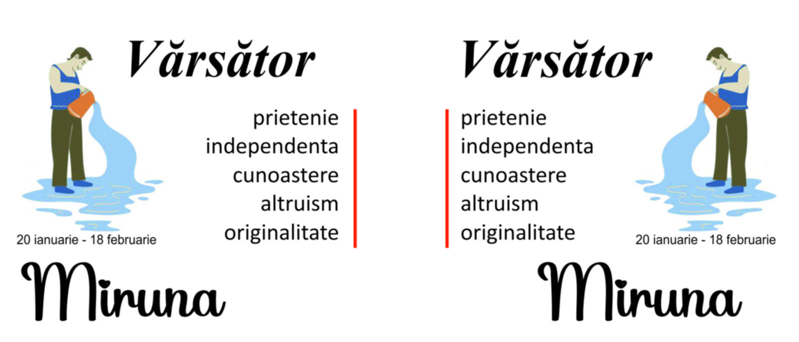 Cană zodiac ” VARSATOR” personalizată cu nume - imagine 5