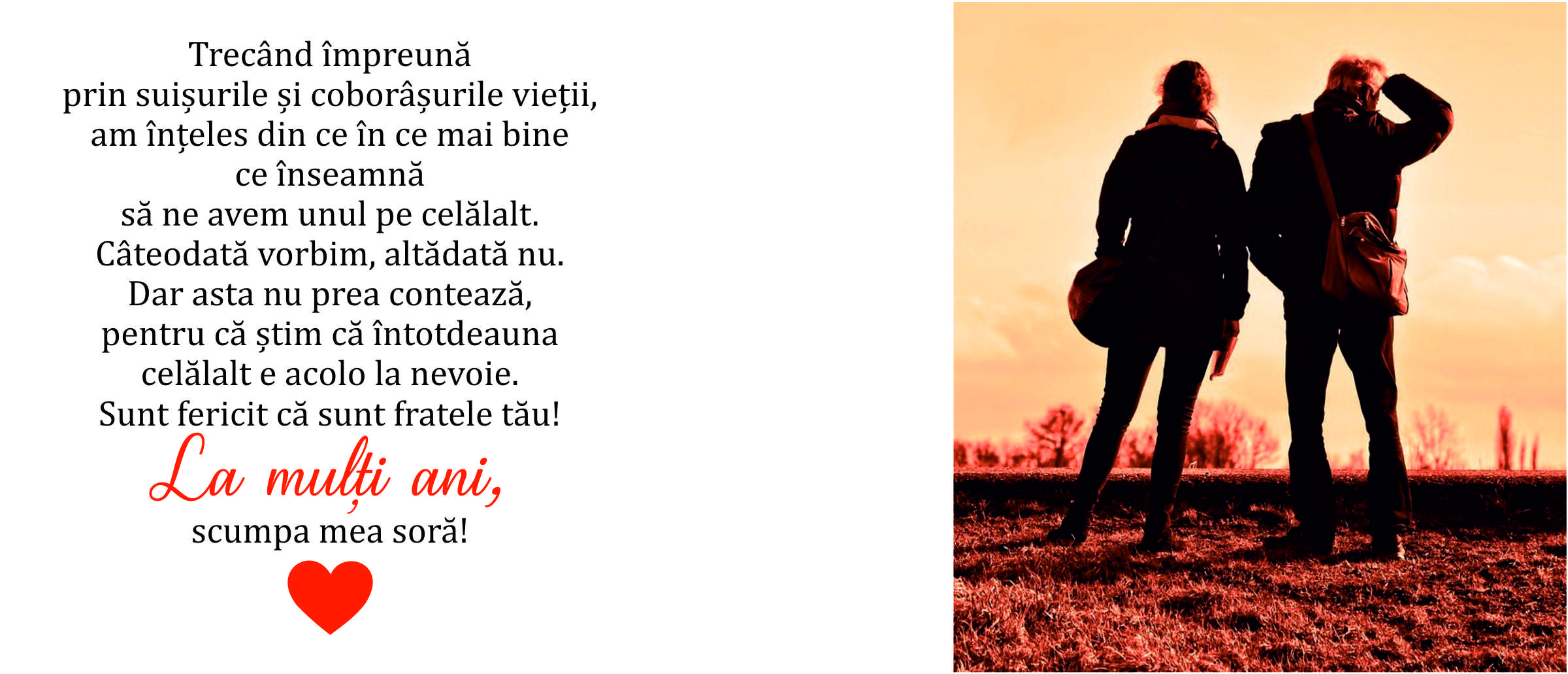 Cana personalizata ”La multi ani scumpa mea sora” + poza - imagine 5
