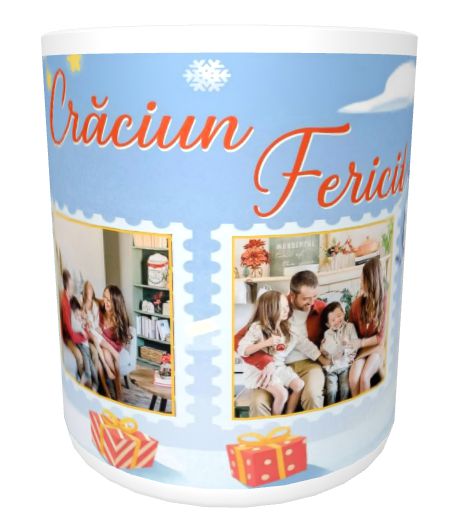 Cana personalizata model 5 CRĂCIUN FERICIT - imagine 7